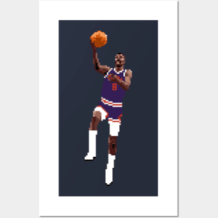 Eddie Johnson Pixel Layup Posters and Art